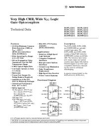 Datasheet HCNW2211 manufacturer Agilent